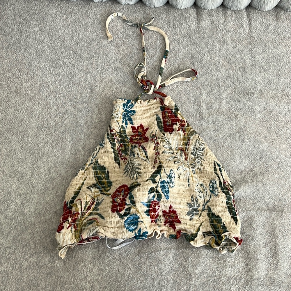 Crop top flower design